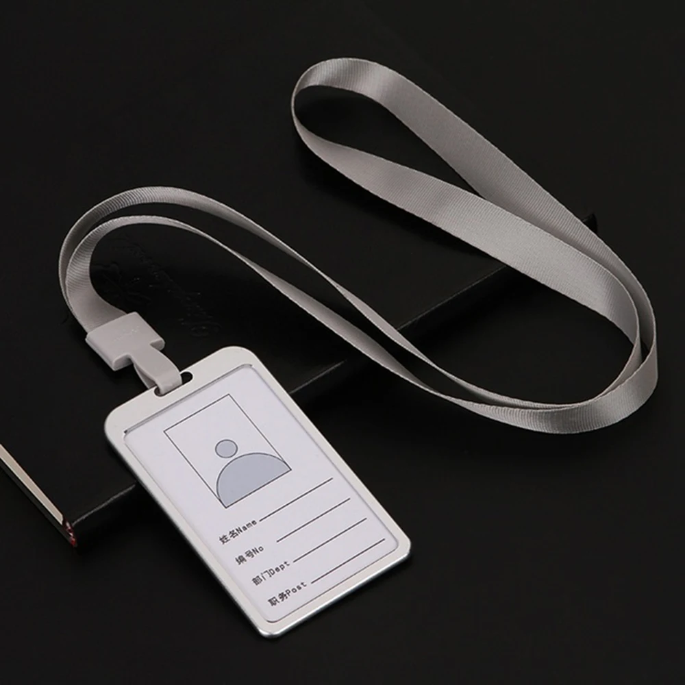 

Aluminium Alloy Card Holder Employee Name Id Card Cover Work Certificate Identity Badge Id Business Case Accessories For Bags
