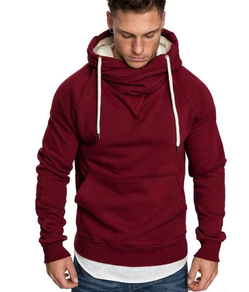 wine red Litthing брендовые толстовки мужские толстовки зимние однотонные толстовки мужские хип-хоп пальто пуловер мужские повседневные спортивные костюмы Masculino - Цвет: wine red