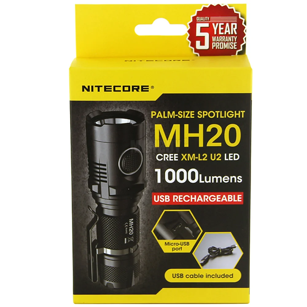 Бесплатная доставка NITECORE MH20 1000 люмен CREE XM L2 U2 CRI светодиодный водонепроницаемый