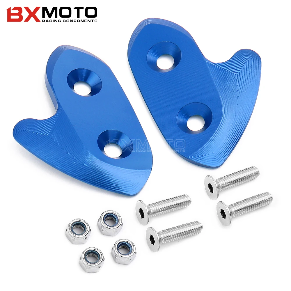Motorcycle Windscreen Windshield Driven Mirror Eliminators Cap For Yamaha R1 YZF-R1 YZF 2015 2016 2017 CNC Hole Cover | Автомобили и
