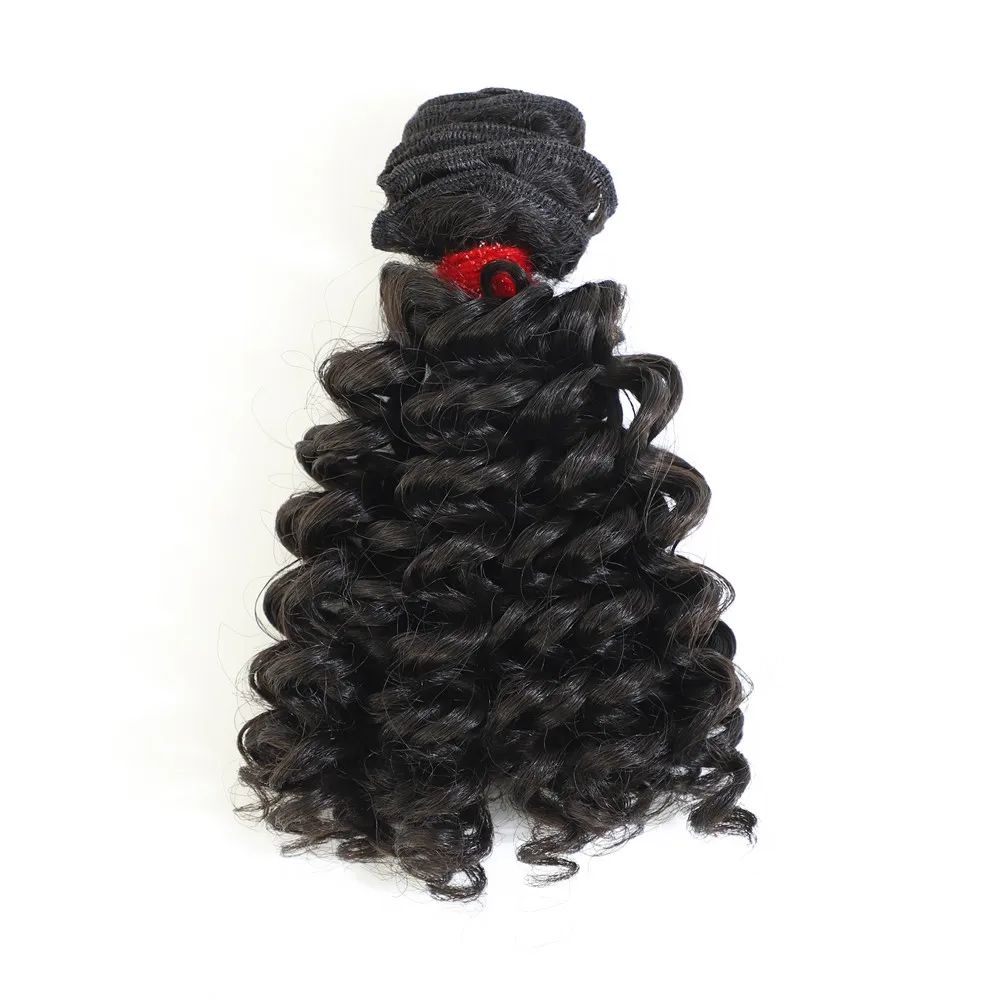 Человеческие волосы на ощупь афро Надувные вьющиеся Пряди 5 240 г Фунми