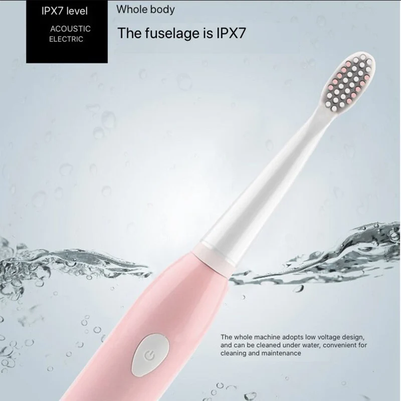 Щетка Зубная ультразвуковая аккумуляторная с зарядкой от USB IPX7|Электрические