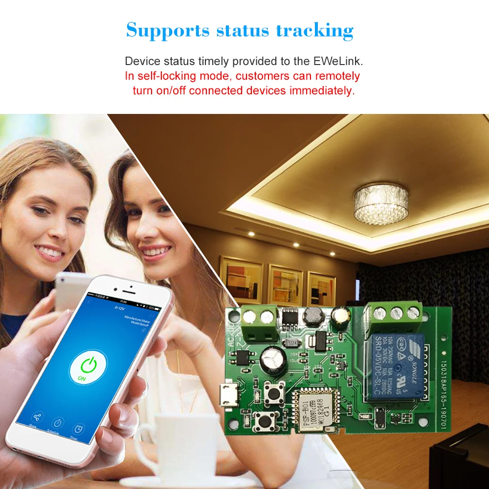 Беспроводной релейный модуль переключателя Wi Fi Модуль Автоматизации умного дома