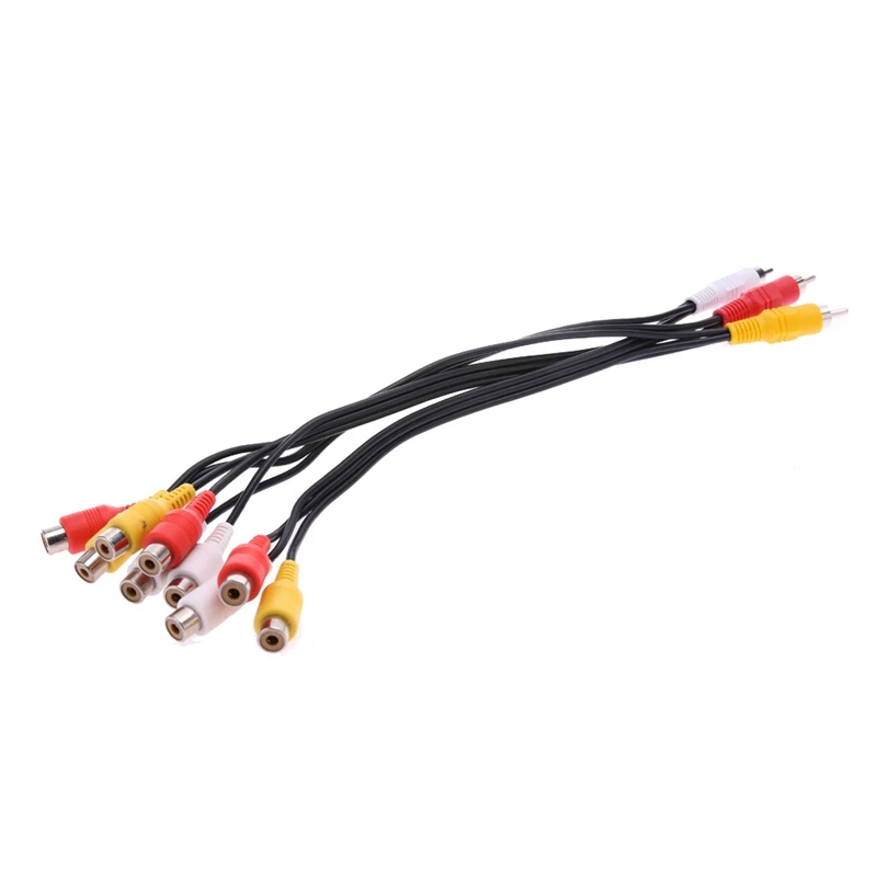 3RCA штекер до 9 RCA гнездовой разъем сплиттер o TV DVD видео кабель адаптера AV шнур для