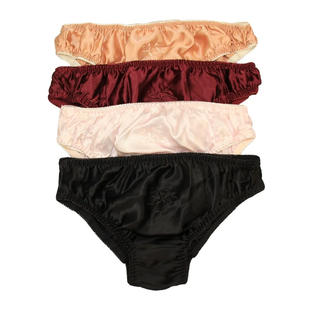 Специальное предложение женское нижнее белье 4 пары в одной партии 100% шелковое