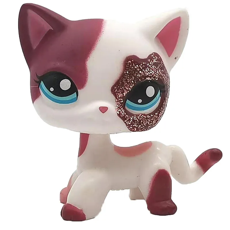 Милые питомцы LPS игрушки стоят с животными маленькая короткая шерсть кошка