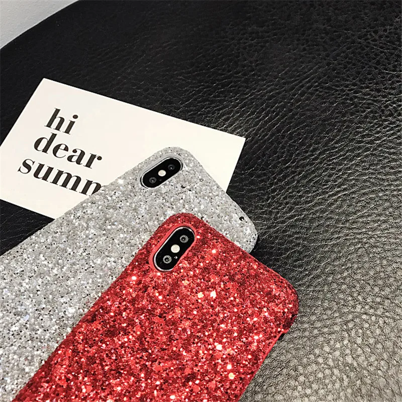 Роскошный блестящий Блестящий чехол для телефона iPhone 7 6 s 8 Plus PC жесткий X 10 Capa |