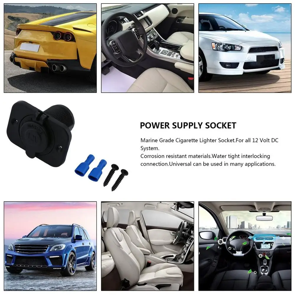 Зарядное устройство с 2 USB-портами розетка для автомобильного прикуривателя 12 В 24