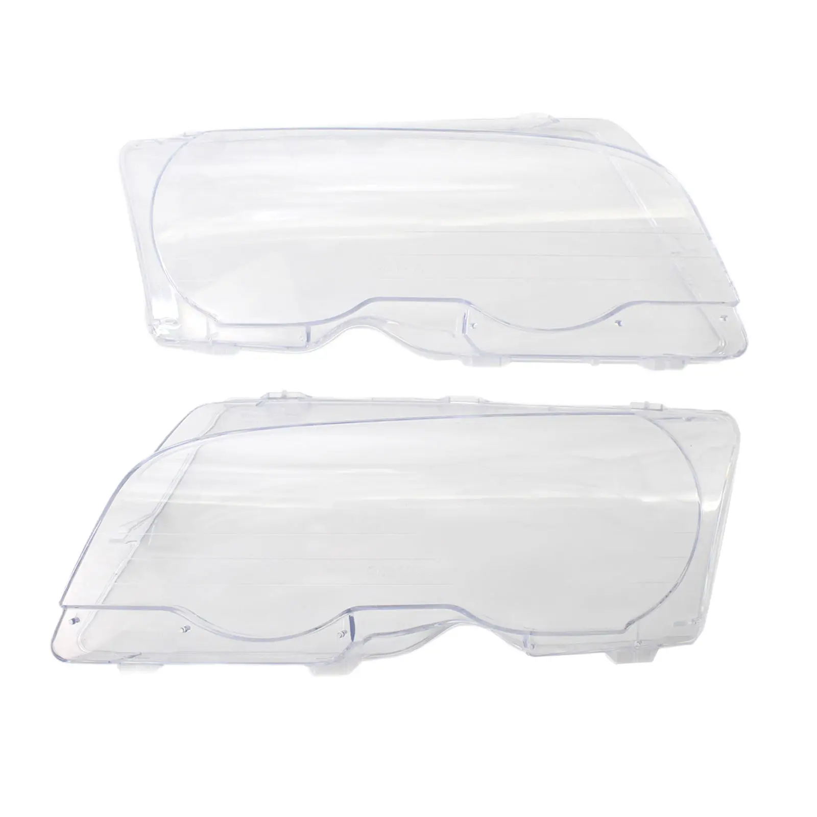 

Left & Right Headlight Lens Cover fits for 3 E46 2-Door 1999 2000 2001 2002,Sturdy and Durable
