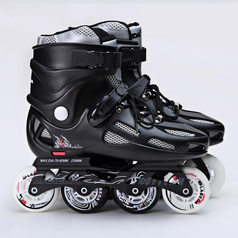

Outdoor skates adult roller skates flat skates ice rink professional adult fancy roller skates single row skates