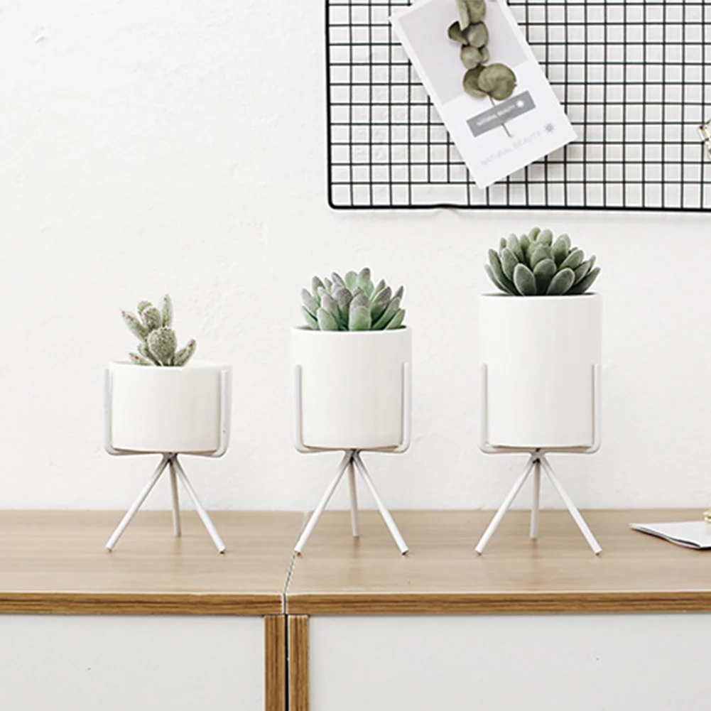 Металлическая стойка-подставка в скандинавском стиле держатель для сада