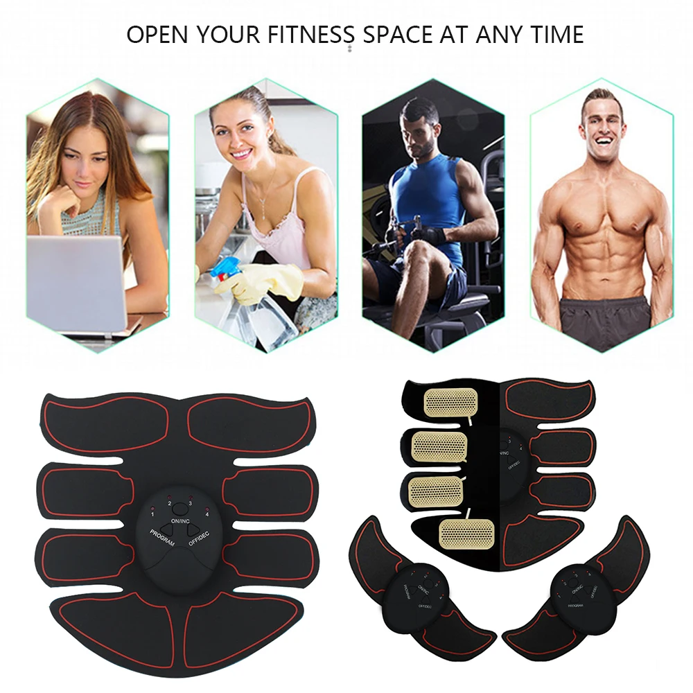 Manooby эффективный EMS фитнес-тренажер для мышц брюшной полости портативная батарея