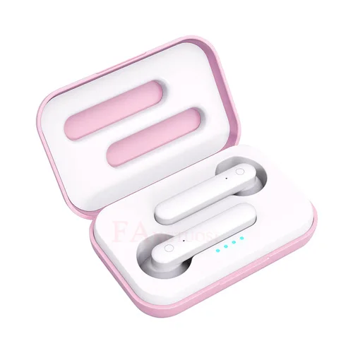 pink FANGTUOSI TWS Беспроводные Bluetooth 5,0 наушники сенсорные наушники гарнитура с микрофоном шумоизолирующие наушники для iPhone 11 samsung - Цвет: pink