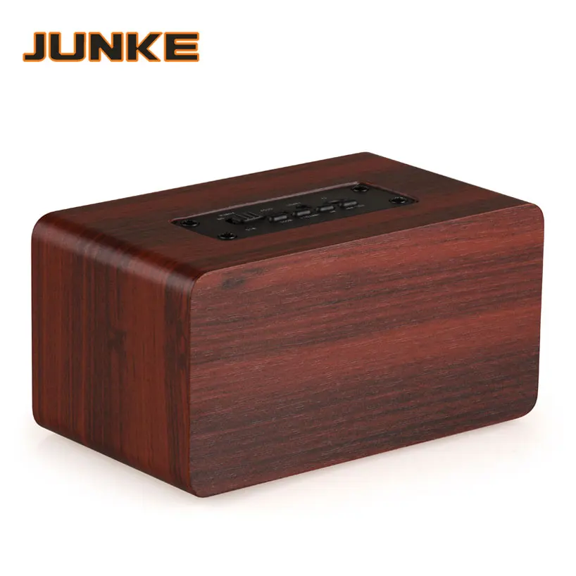 Деревянная портативная стереоколонка JUNKE W5 Bluetooth Колонка s Bass двойная для спорта с