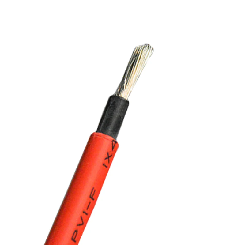 Фотоэлектрический кабель облучение 4 мм 11AWG солнечный постоянный ток выделенный