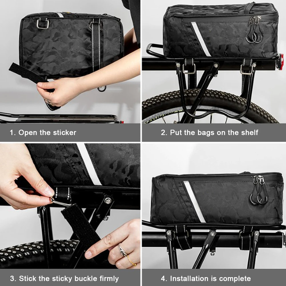 

Waterproof Bike Bag Portable Bicycle Rear Rack Bag Seat Trunk Backpack Case MTB Road Cycling Bag Accessories