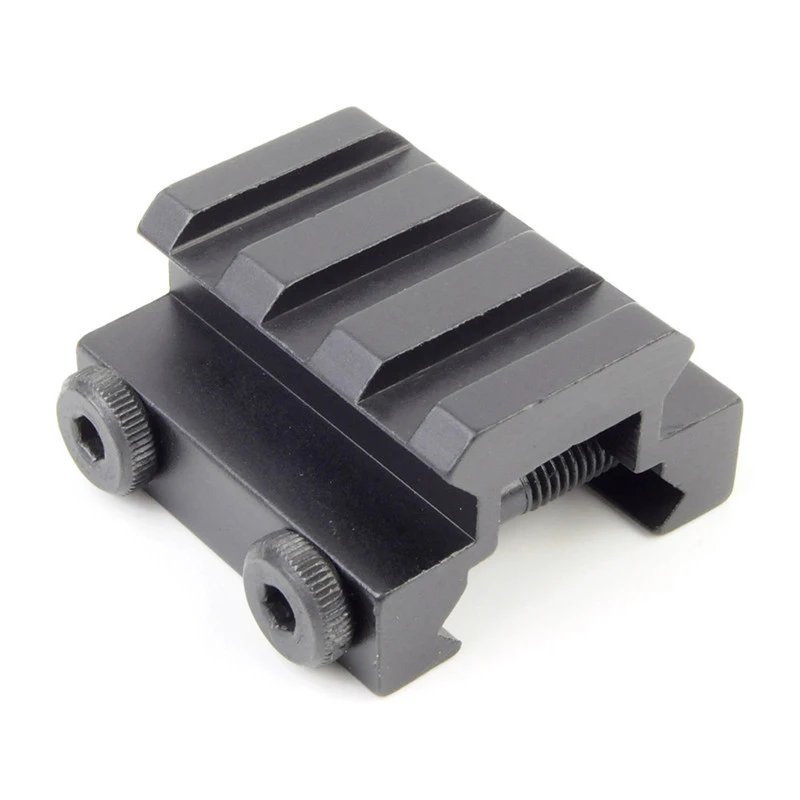 Эйрсофт 1/2" 3 слот Низкий Держатель фонарика для 20mm Уивер Пикатинский Винтовка Стрельба Охота Крепления лазерного прицела - Цвет: Black