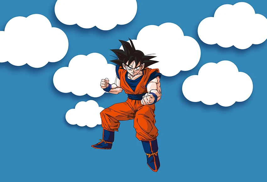 10x10FT Dragon Ball белые облака Сон Гоку для выпускного вечера вечерние Цвет воздушные