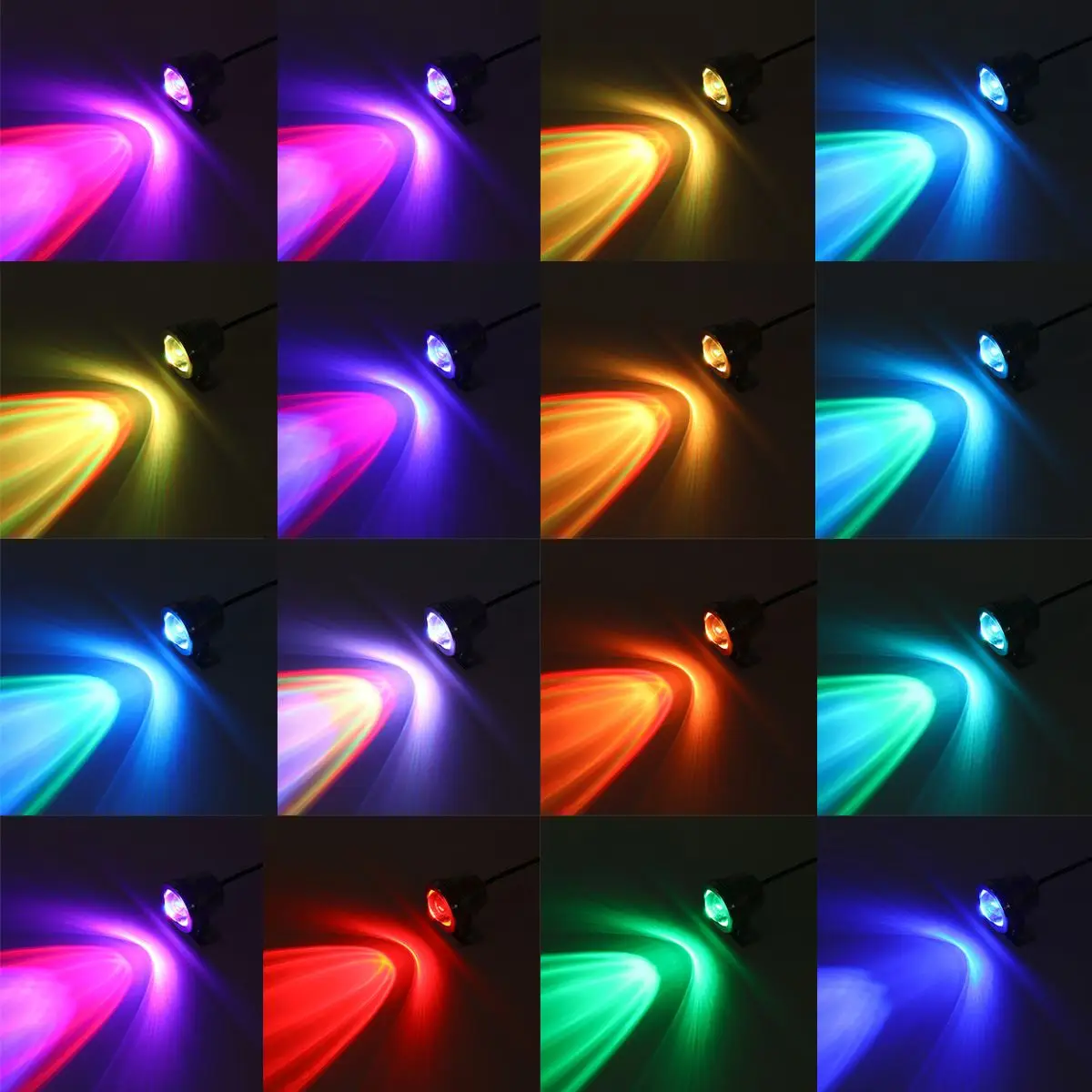 

4/6x LED Fountain Light 20W RGB Underwater Lights Remote Control Waterproof Pond Spotlight for Swimming Pool Garden Lawn Pathway