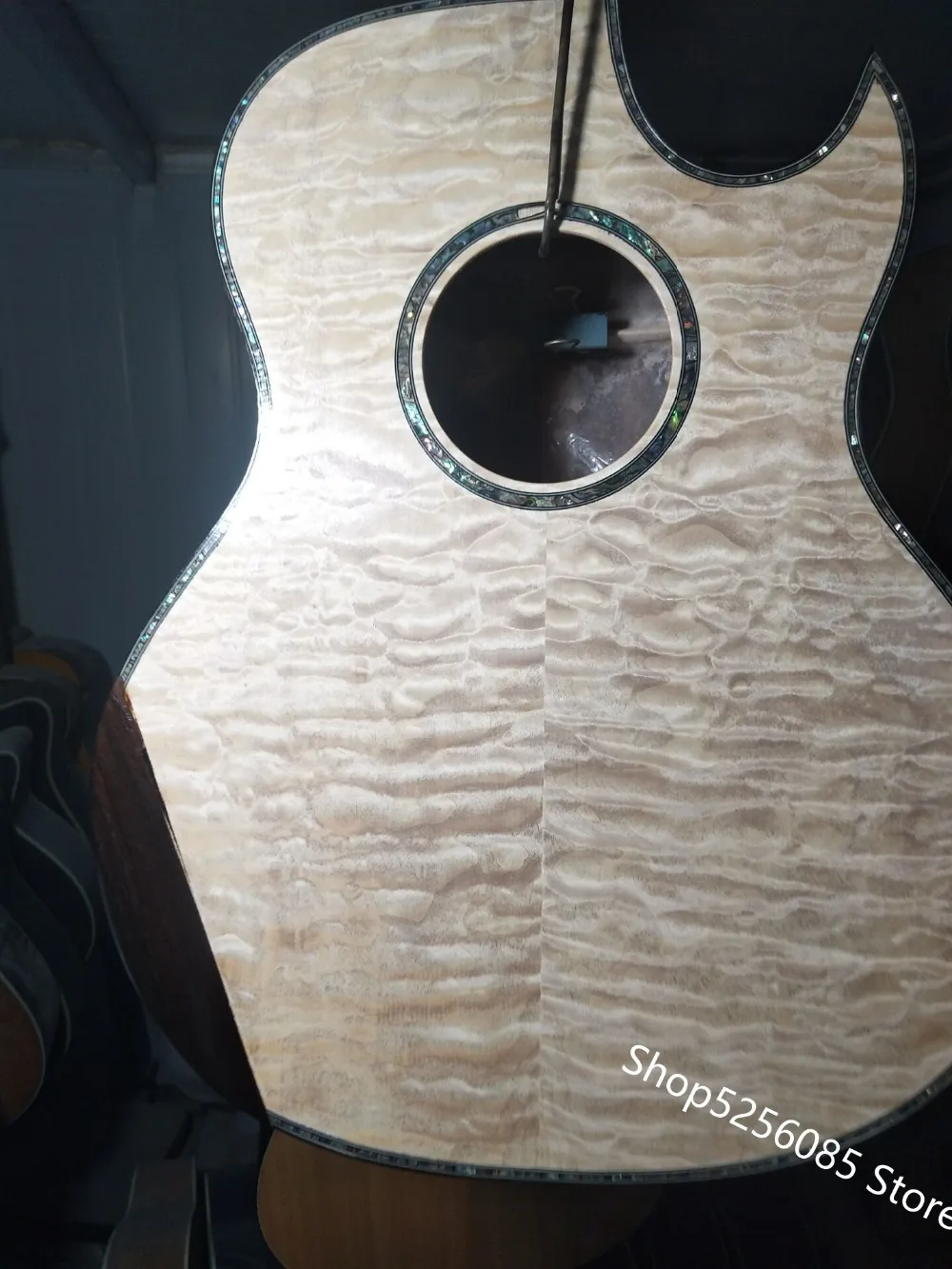 Grand auditorum body style cutway Акустическая Электрогитара прозрачная зеленая Акустическая гитара