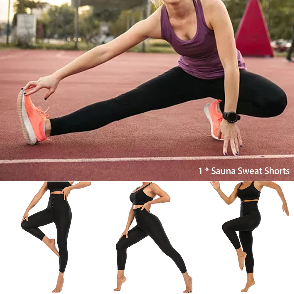 

Exercise Sauna Sweat Shorts Slimming Pants Yoga Fitness Legging Tight Training Weight Loss High Waisted For Women Fat Burning