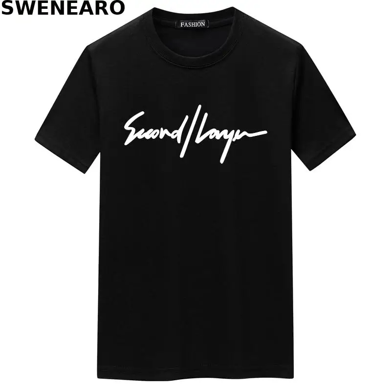 

SWENEARO summer new style 159-SL letter printing T-shirt men's casual O-neck short-sleeved brand T-shirt men's breathable T-shir
