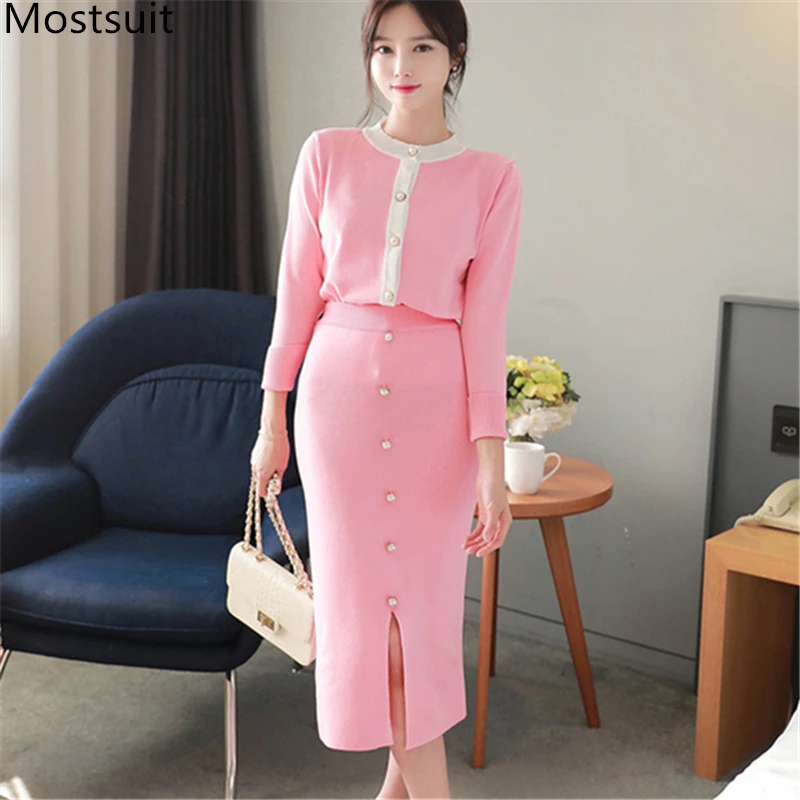 Женский трикотажный офисный костюм элегантный комплект из двух предметов: топ с