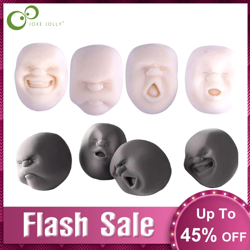 1 шт. забавная Новинка подарок из смолы японский антистрессовый шарик для лица