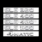 Плоская хром багажник письмо Стикеры Эмблема для Mercedes Benz AMG GLS класса GLS350 GLS400 GLS450 GLS500 GLS550 V8 V12 BITURBO 4matic
