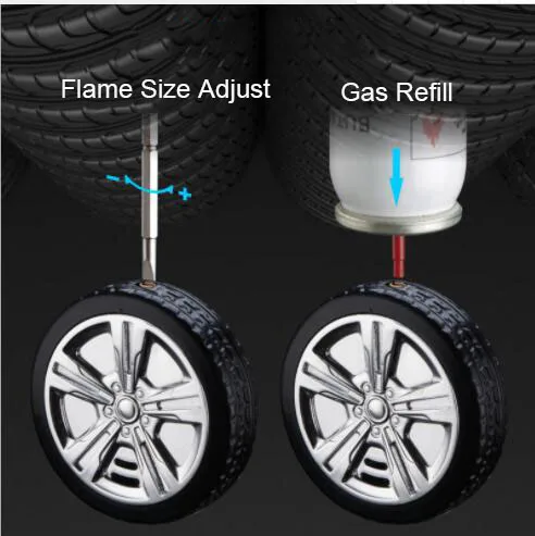 Творческая личность автомобиль typre модельная Зажигалка Газ Бутан красный