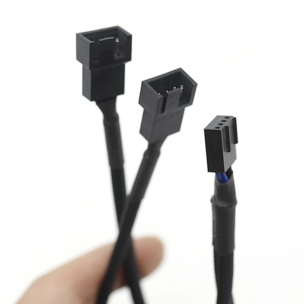 

4 Pin Y Splitter Cable 4 Pin PWM Female to 3/4 Pin Motherboard CPU Fan PC Case Fan Extension Adapter Cable