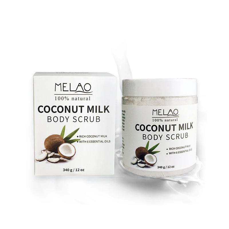 Скраб для тела MELAO 2021 г/12 унций 340 натуральное кокосовое молоко Arabica крем с мертвой