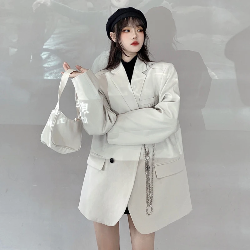 

Suit Jacket Female Jacket Spring Autumn Design Sense Niche 2021 New Loose And Explosive Casual Suit