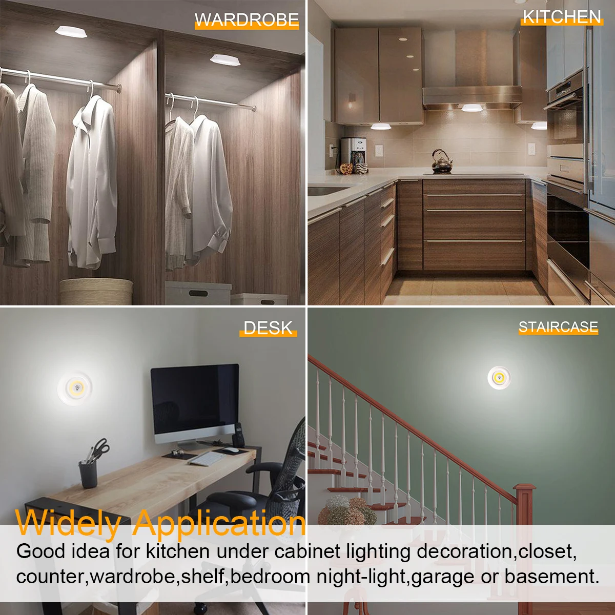 

Dimmable LED Under Cabinet Light with Remote Control LED Closets Lights for Home Wardrobe Bathroom Kitchen Night Lamp lighting
