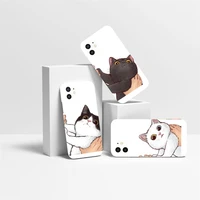 all inclusive naughty cartoon cat phone case for iphone 7 6 6s 8 plus case soft cover for iphone 11 12 pro x xr xs max