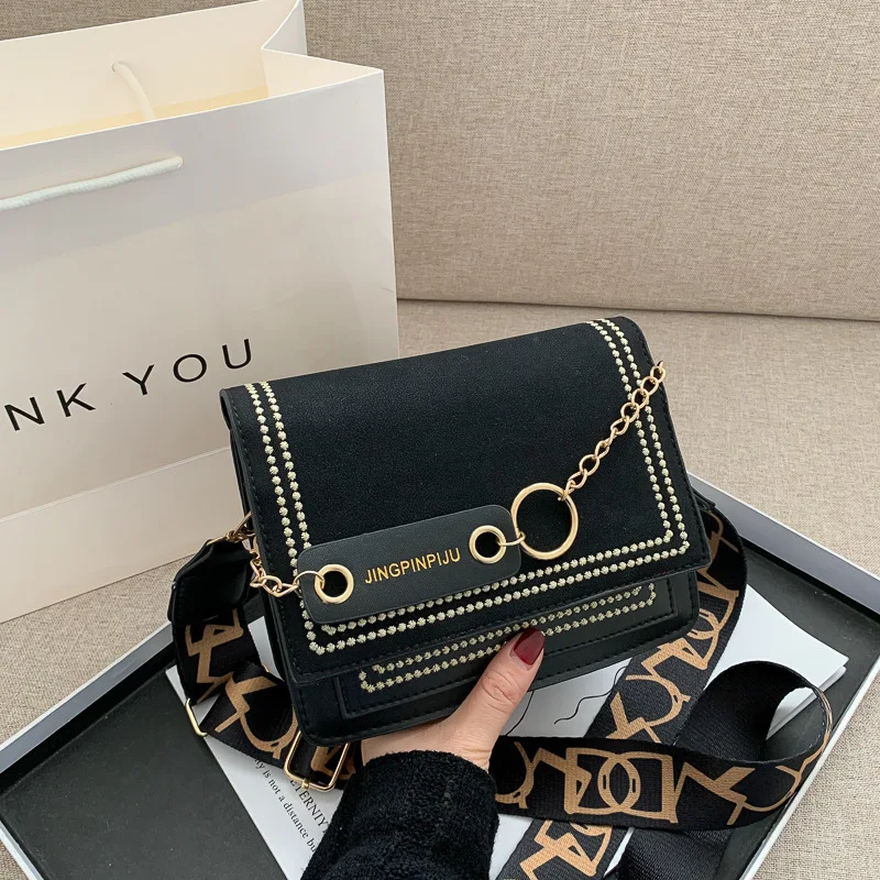 

Fashion Crossbody Bag for Women 2021 Luxury Simple Splicing Shoulder Bag Ladie Design PU Leather Purses and Handbags