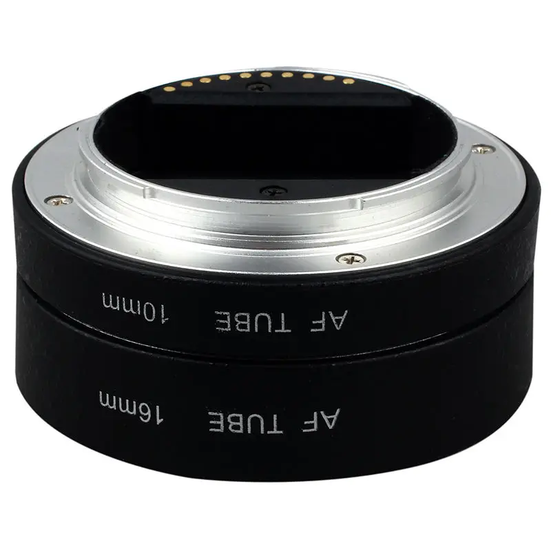

Черный металл AF Автофокус Макро с автоматической фокусировкой AF 10 мм и 16 мм для Sony NEX E-mount DSLR для камеры NEX 3/3N/5/5N и полный кадр A7 A7S/A7S