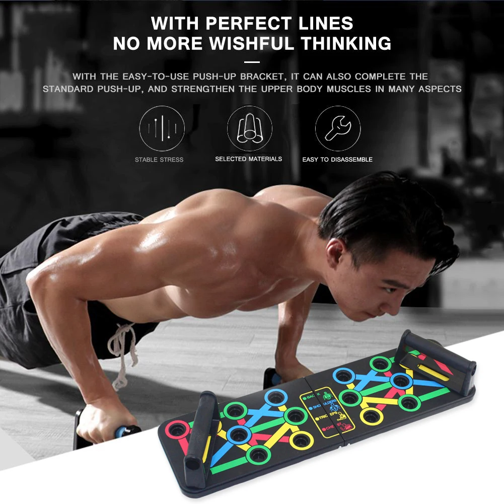 

Push-Up Stands Set Chest Muscle Training Rack Board Fitness Exercise Equipment Multi-function Equipment for Exercise