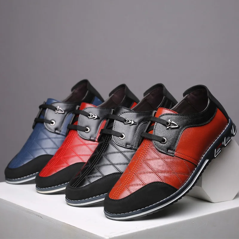 

Mens Casual Shoes 2019 Lace-Up Men Loafers Moccasins Breathable Driving Shoes Men's Fashion Business Shoes