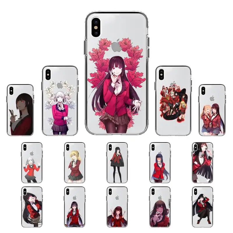 

MaiYaCa Japanese Anime Kakegurui Jabami Yumeko Phone Case for iphone 13 11 12 pro XS MAX 8 7 6 6S Plus X 5S SE 2020 XR case