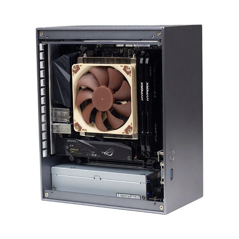 Лучший чехол для HTPC компьютера Mini ITX алюминиевый игровой охлаждающий шкаф ПК мини