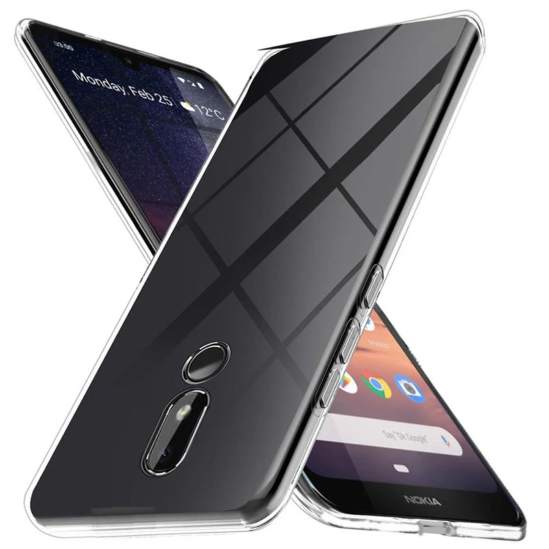 2019 Прозрачные Мягкие силиконовые ТПУ чехлы для Nokia 3 2 3V задняя крышка телефона