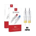 Топ 20 штук стерильные иглы M1 смываемая Татуировка картридж Иглы Magnum для тату Вращающаяся ручка принадлежности для макияжа