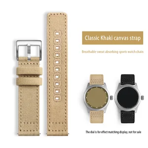 Fit H-amilton Khaki field h70605731 h70605993 universal canvas men's watch with nylon chain 18mm 20m