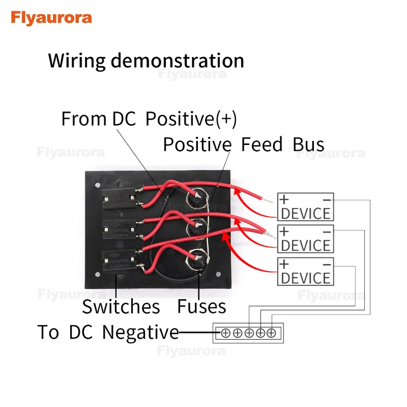 1 шт. 3P/6P бакелитовая панель переключателя с плавкими предохранителями для лодок
