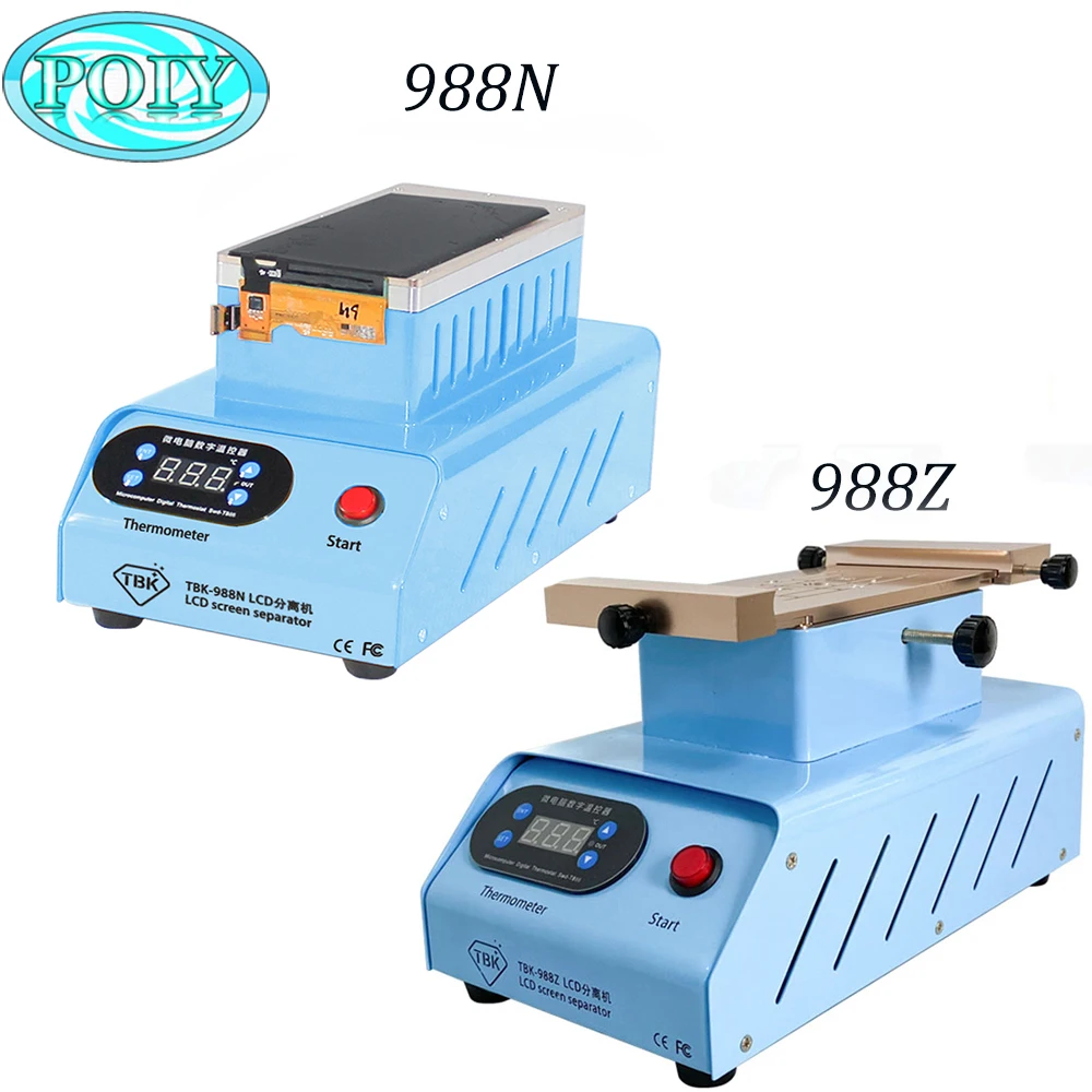 220V/110V 7 дюймов TBK-988Z.988N Встроенный 2 вакуумные насосы ЖК-дисплей сепаратор/дробилка