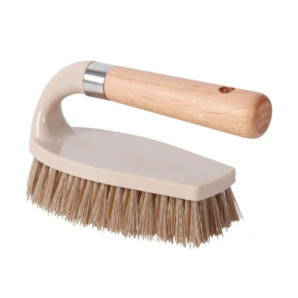 

Wooden Handle High Quality Stiff Bristles Sturdy Scrub Brush Convenient to Use Floor Brush Easy to Storage for Home