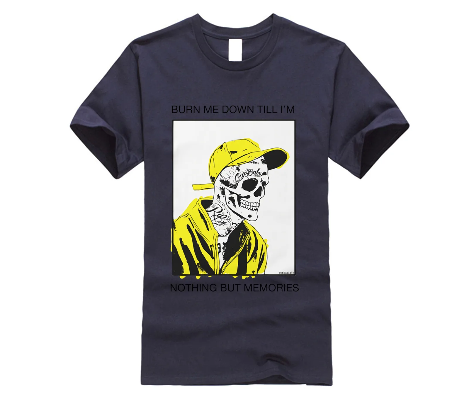 Lil футболка с открытым носком брендовая модная Homme Hip Hop Cool Hipster бренд высокое