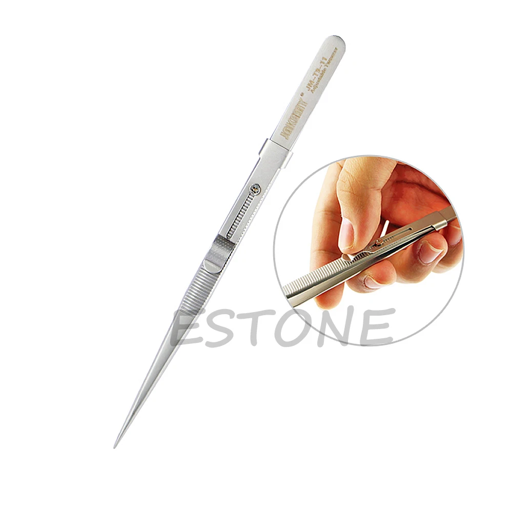 

New Anti-Slip Stainless Steel Adjustable Flexible Locking Tweezer Tool Anti-acid