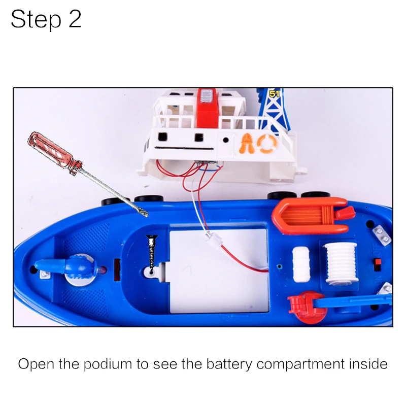 Kid Electric Toy Fast Speed Music Light Marine Rescue Fire Fighting Boat Ship Toys Non-Remote Gift | Игрушки и хобби
